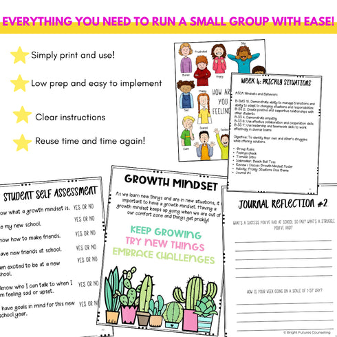 New Student Group - School Counseling Friendship Small Group for New Students